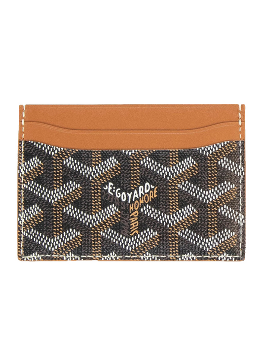 Goyard Saint Sulpice Black/Tan Card Holder