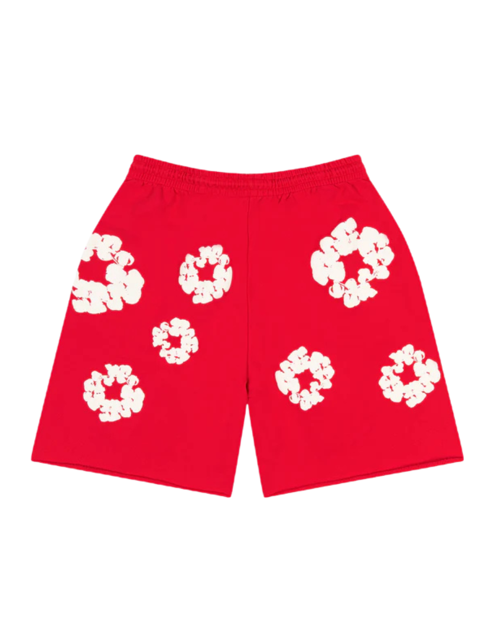 Denim Tears Cotton Wreath Shorts in Red