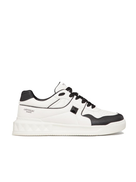 Valentino One Stud Low 'White Black'