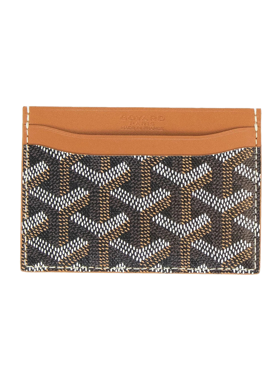 Goyard Saint Sulpice Black/Tan Card Holder