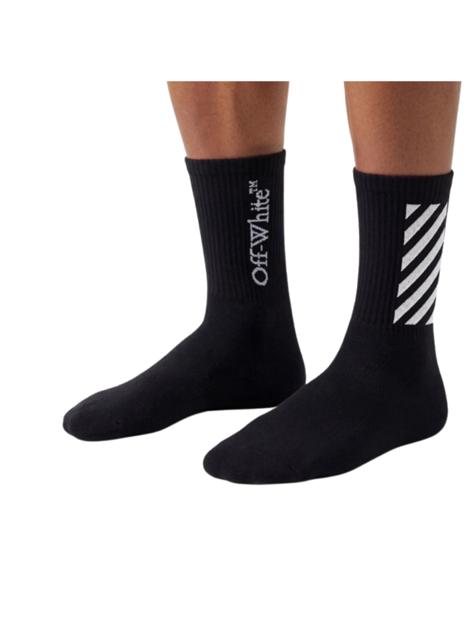 Off White Unisex Crew Socks