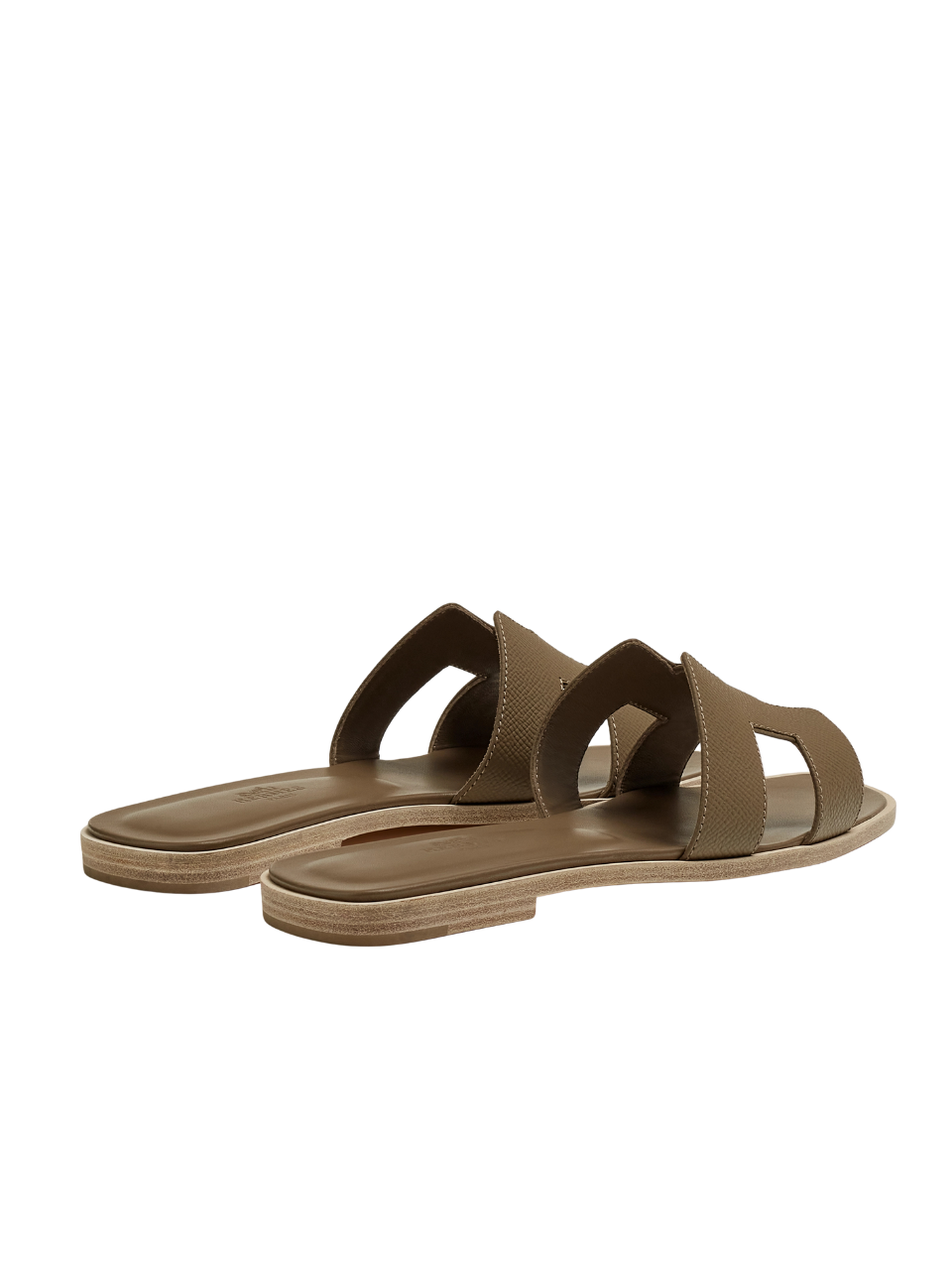 Hermès Paris Oran Epsom Etoupe Sandal