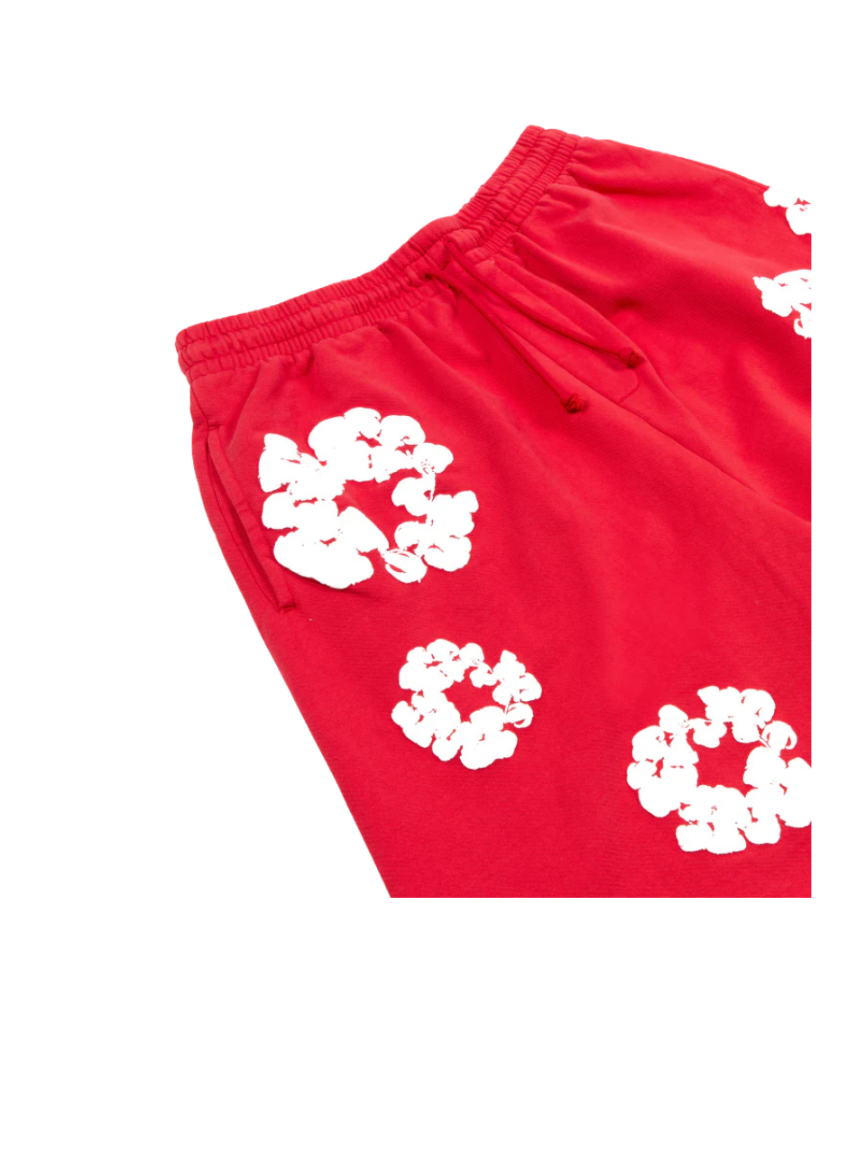 Denim Tears Cotton Wreath Shorts in Red