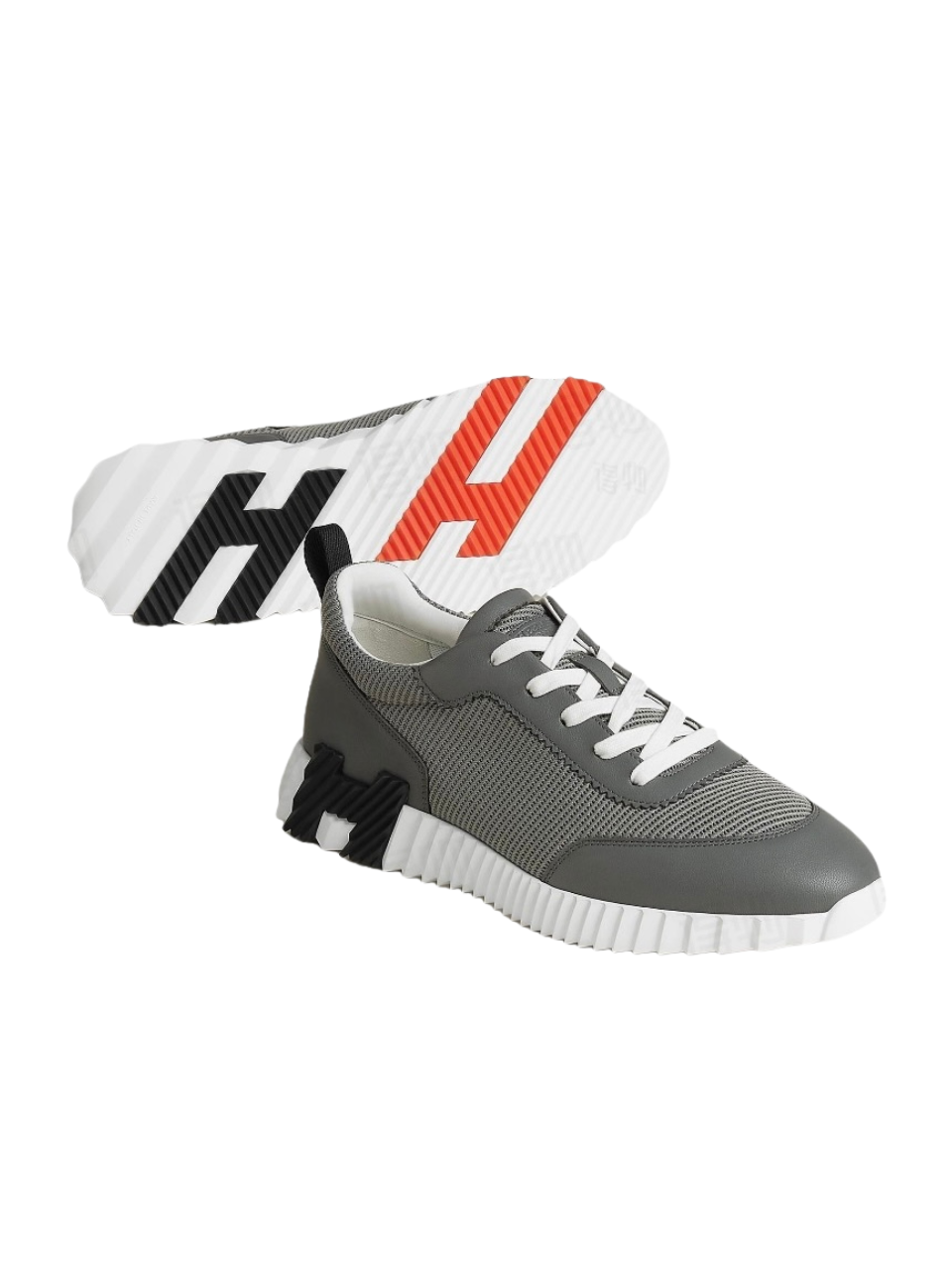 Hermes Bouncing Sneaker Technical Mesh Gris Osmium