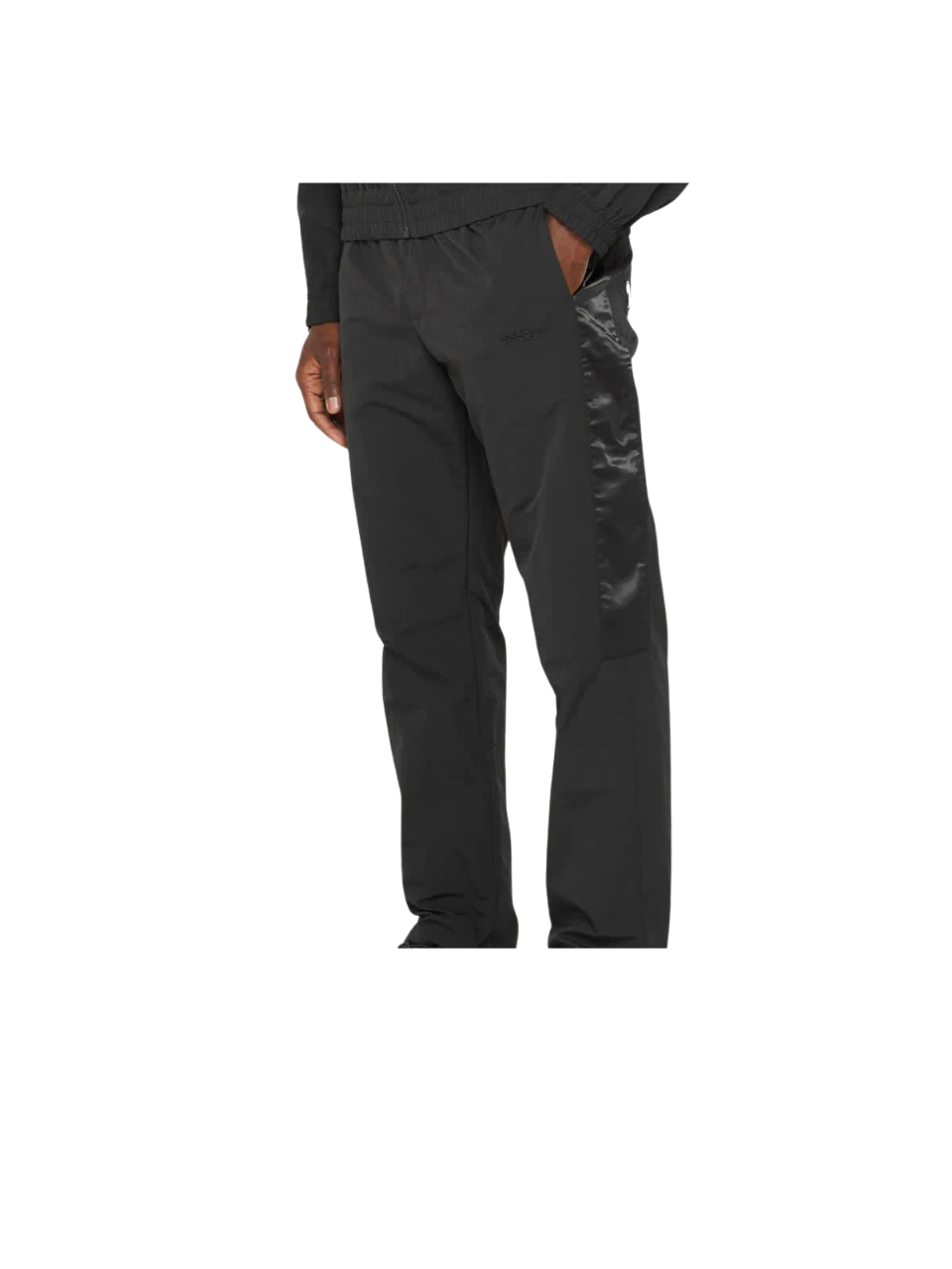 Mainere De Voir Black Pants with Silk Eiffel Tower