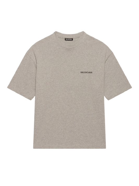 Balenciaga SS21 Letter Logo T-Shirt Grey