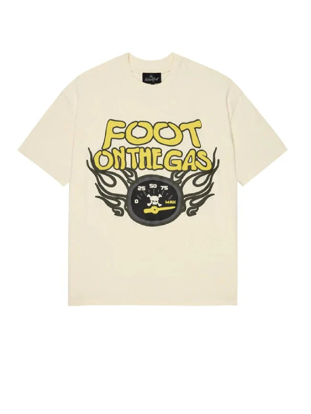 Broken Planet Foot On The Gas T-Shirt Vanilla White