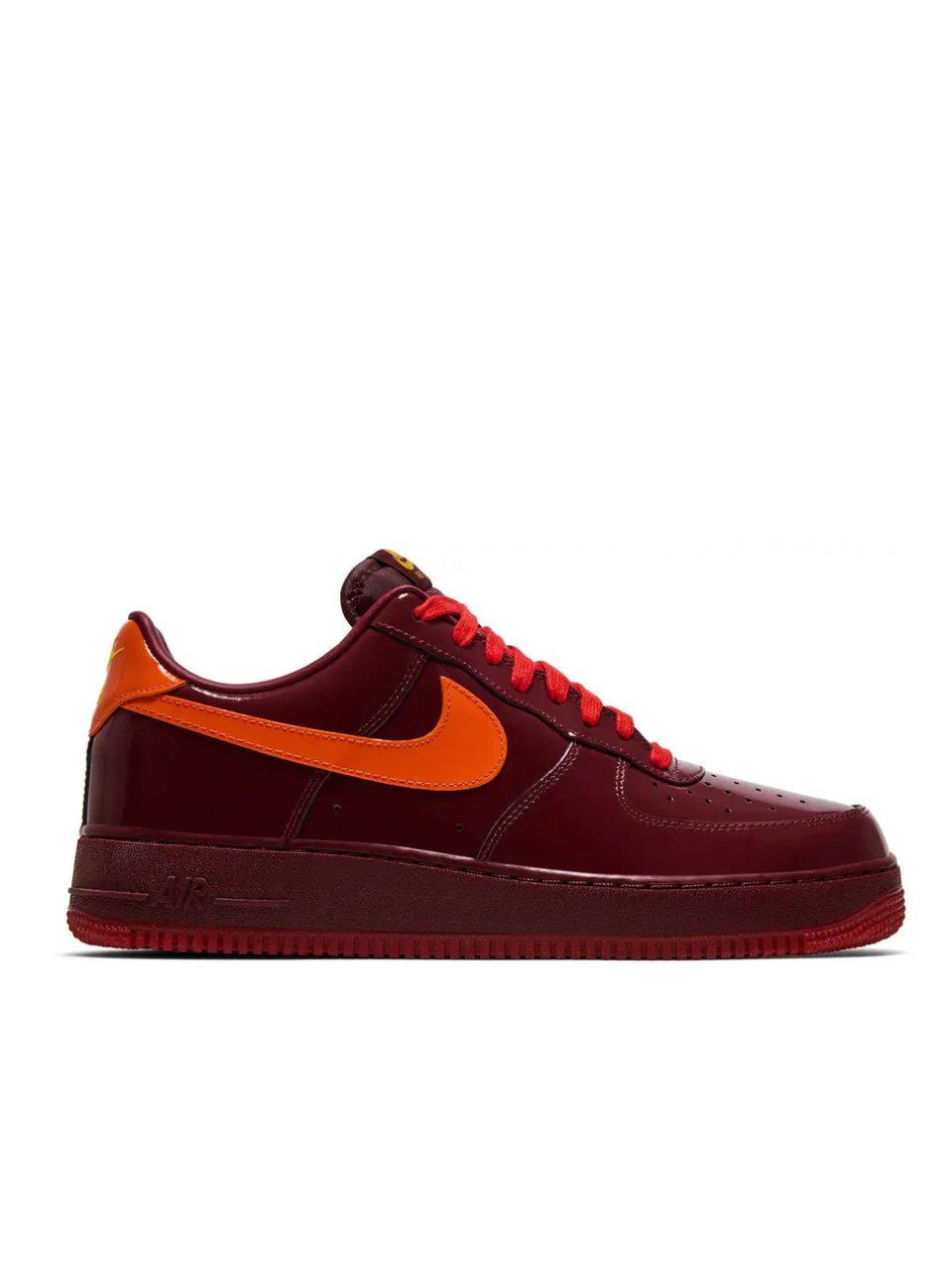 Air Force 1 Low Patent Leather Dark Team Red
