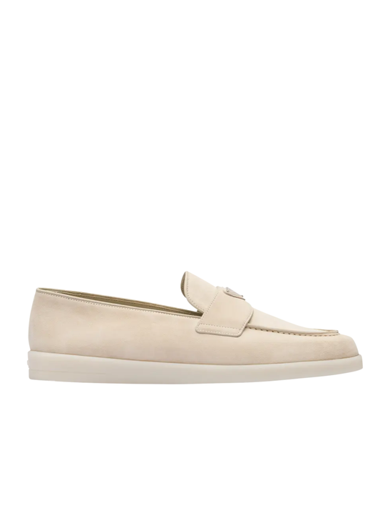Prada Loafers Desert Beige Suede
