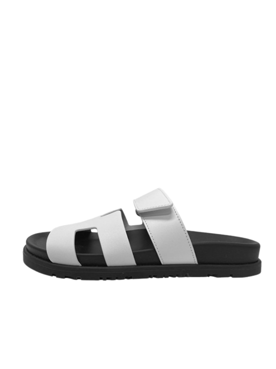 Hermes Chypre Sandal Blanc Veau Lisse