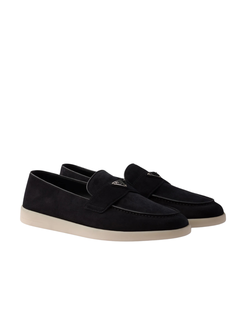 Prada Loafers Black Suede