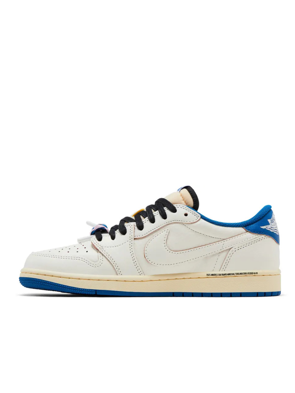 Air Jordan 1 Low Sail Military Blue Fragment Design x Travis Scott
