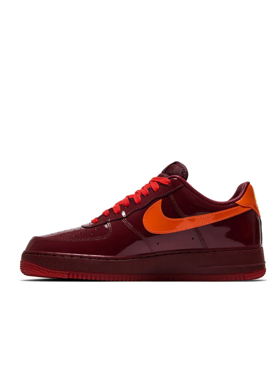 Air Force 1 Low Patent Leather Dark Team Red