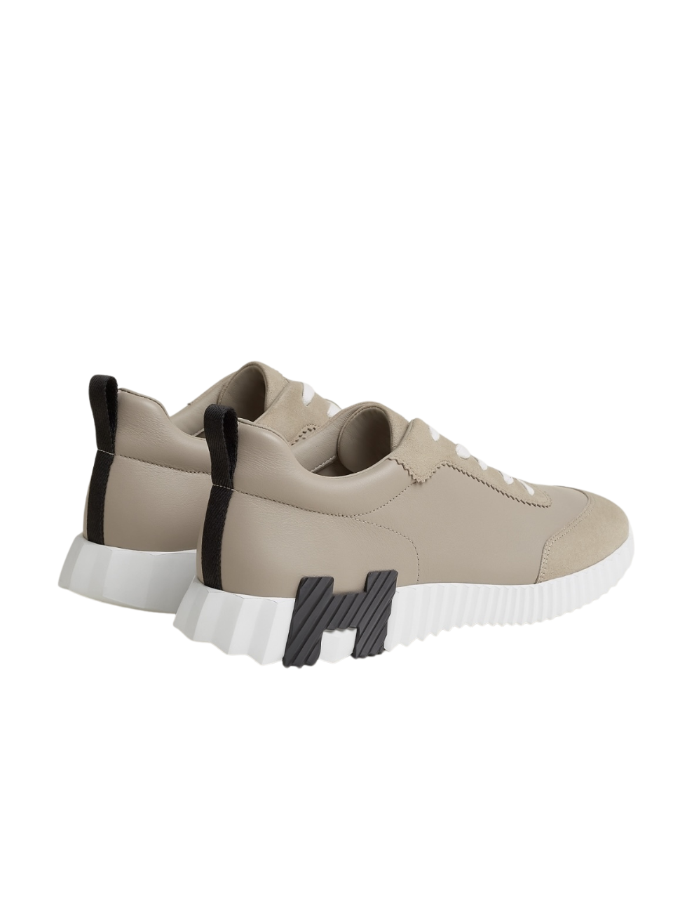 Hermès Bouncing Sneaker Beige Galet Calfskin Suede
