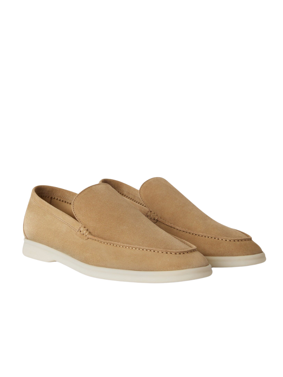 Loro Piana Summer Walk Beige Suede Loafer