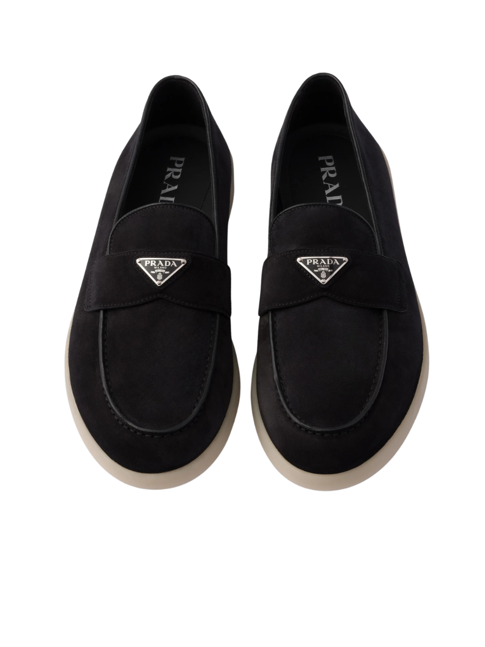 Prada Loafers Black Suede