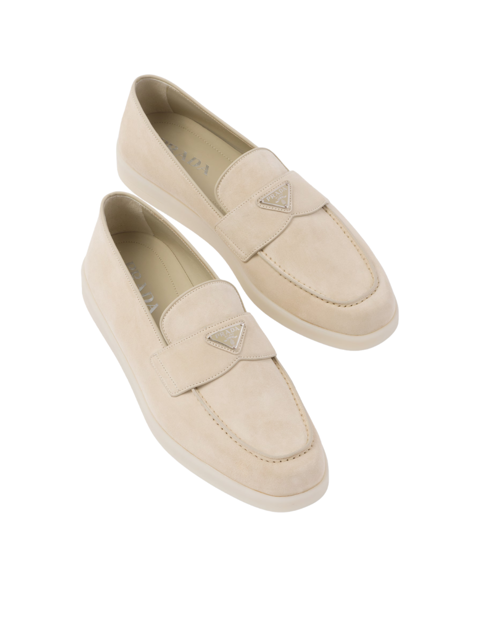 Prada Loafers Desert Beige Suede