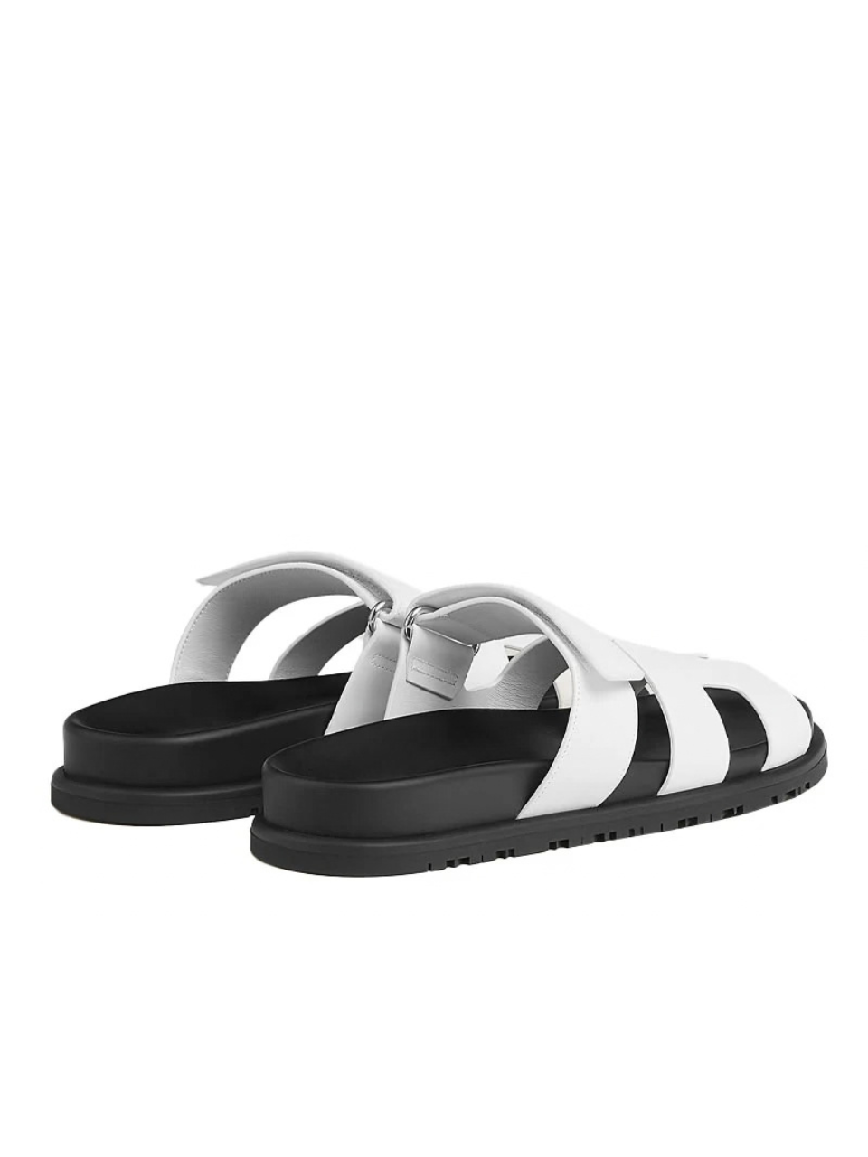 Hermes Chypre Sandal Blanc Veau Lisse