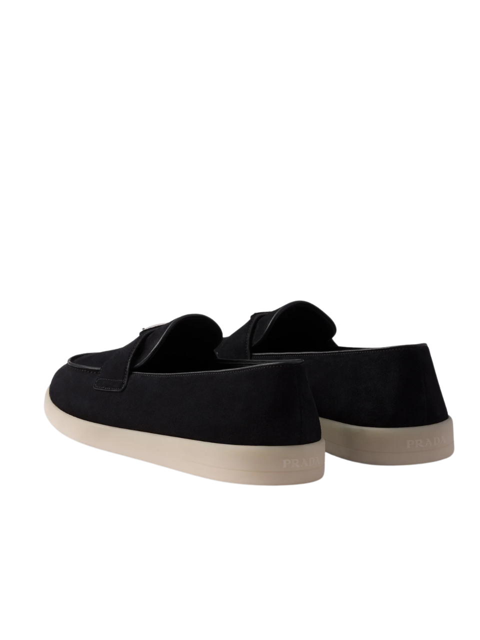 Prada Loafers Black Suede