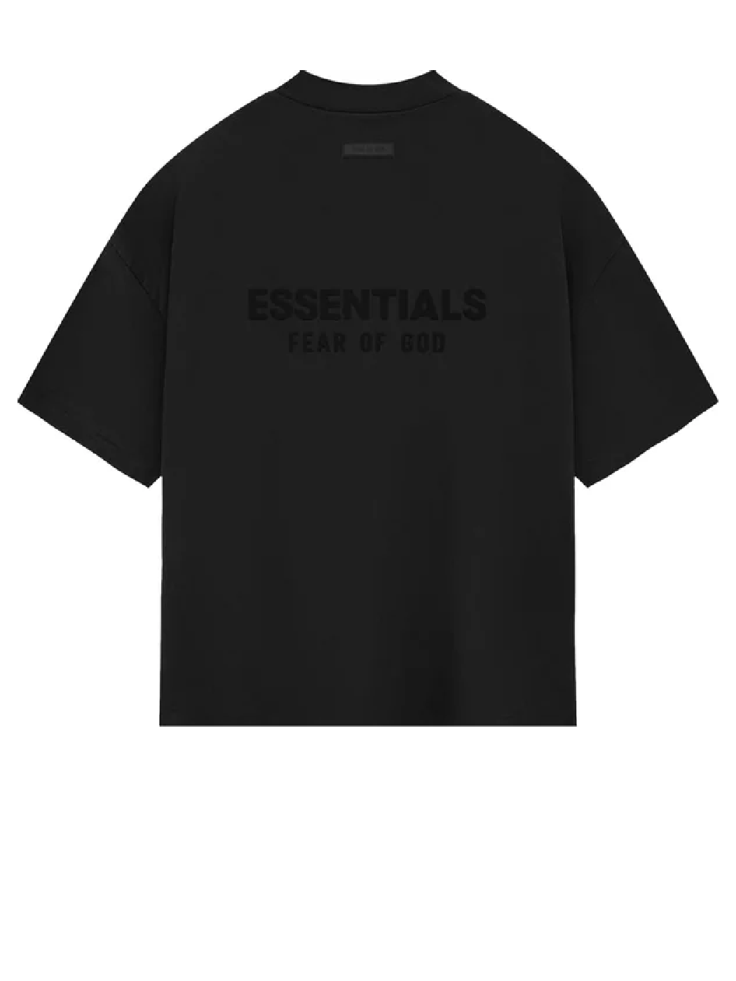 Fear of God Essentials V Neck T-Shirt Jet Black