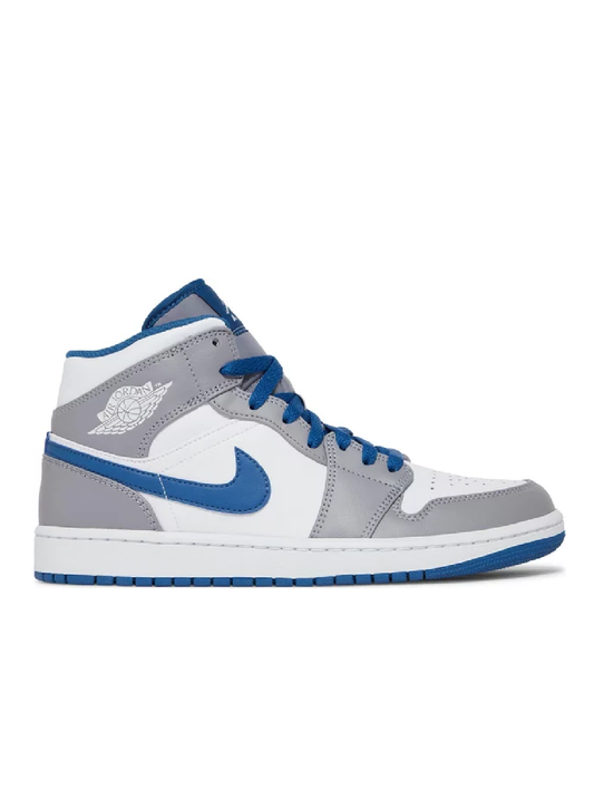 Air Jordan 1 Mid Cement True Blue