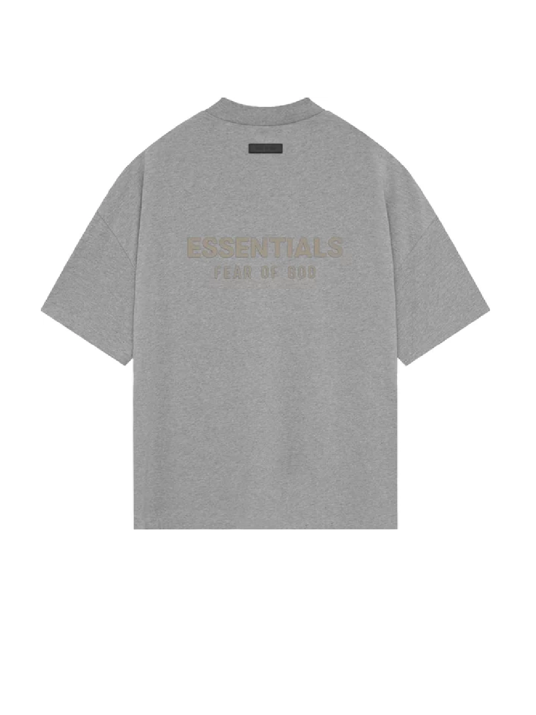 Fear of God Essentials V Neck T-Shirt Dark Heather Oatmeal