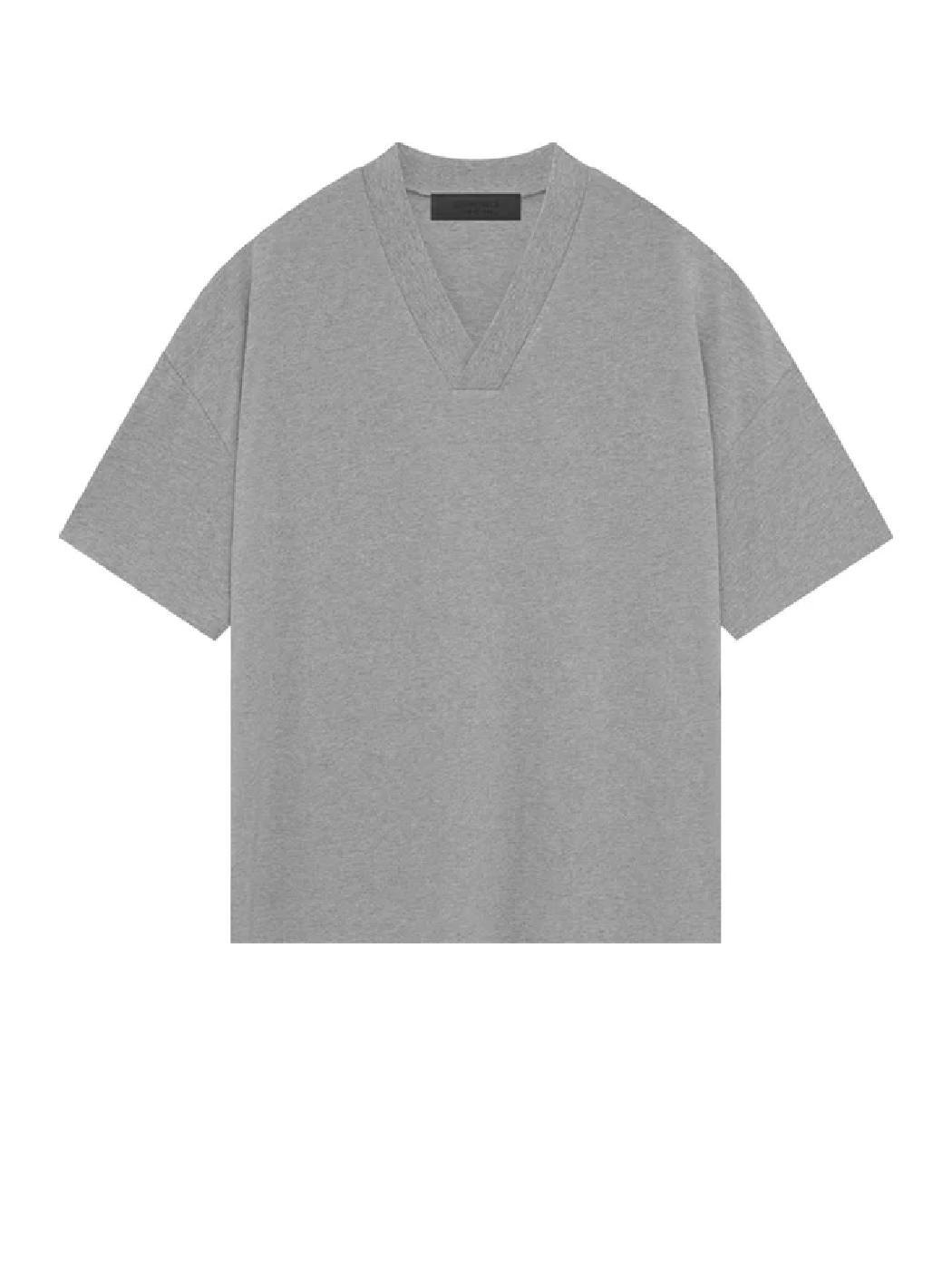 Fear of God Essentials V Neck T-Shirt Dark Heather Oatmeal